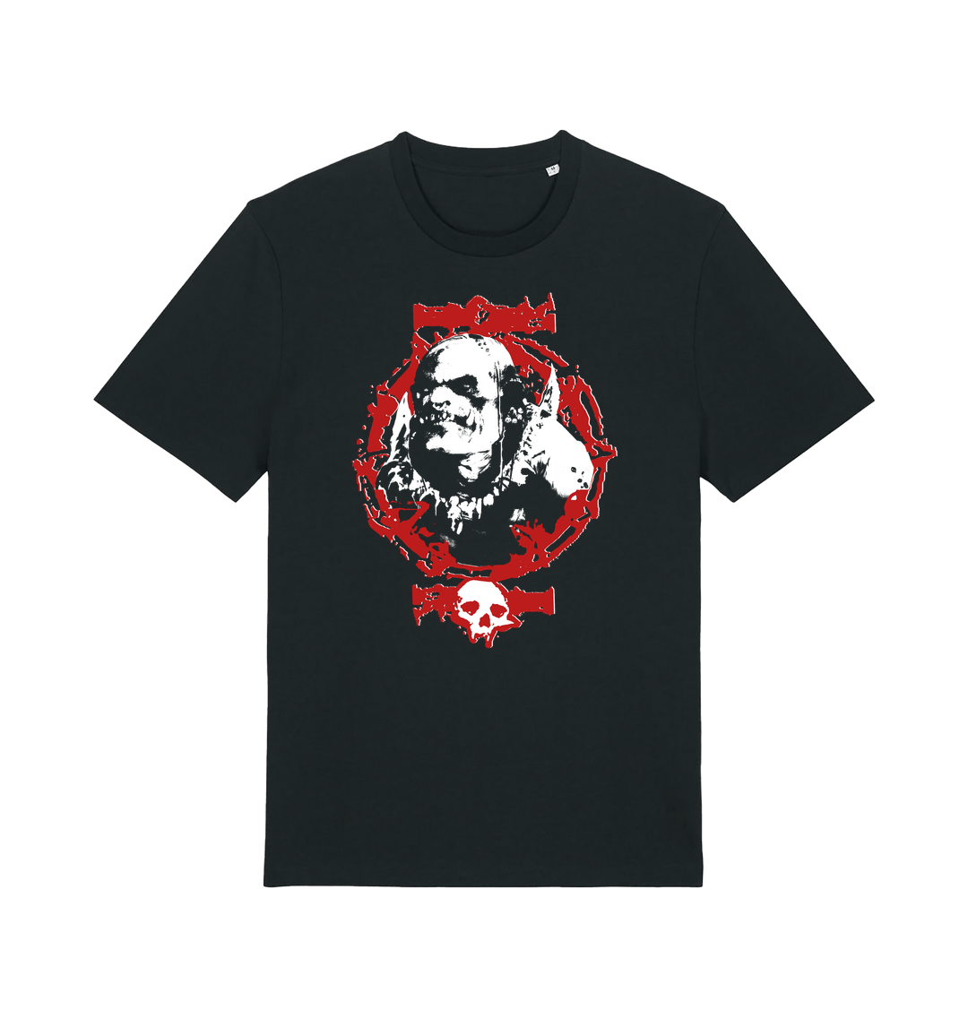 Black Printed T-shirt Front